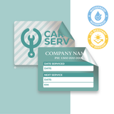 Double Sided Service Sticker Label