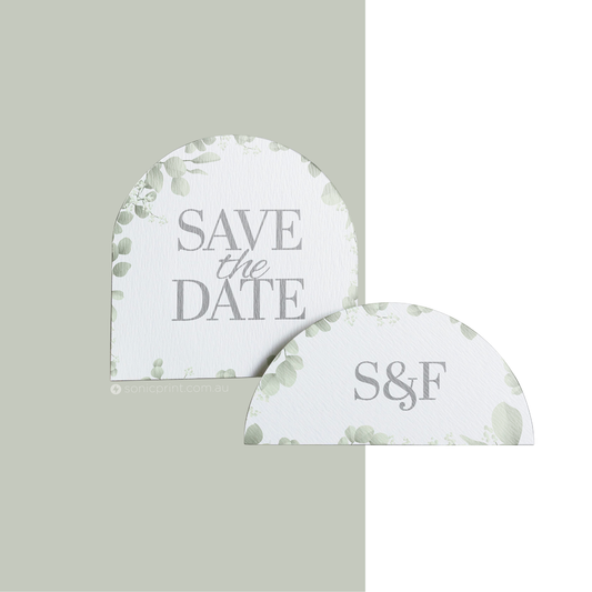 A5 Custom Shape Invitation Card